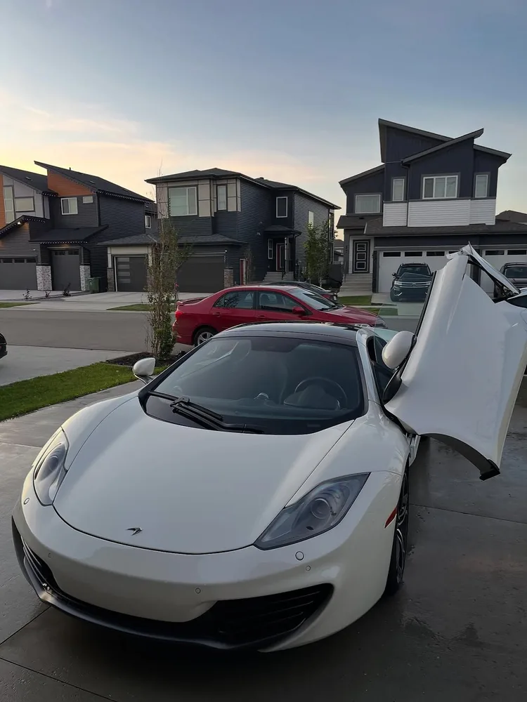 Detailed white McLaren