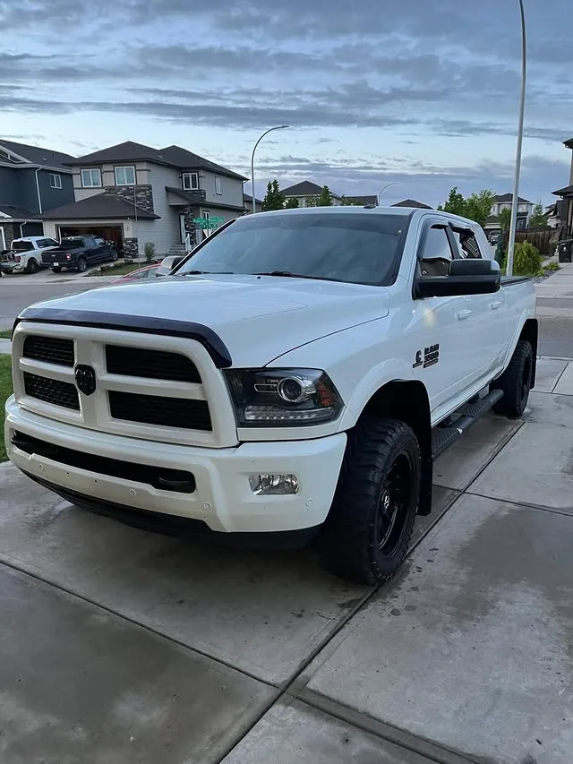 Detailed white Ram truck