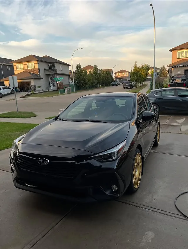 Detailed black sedan
