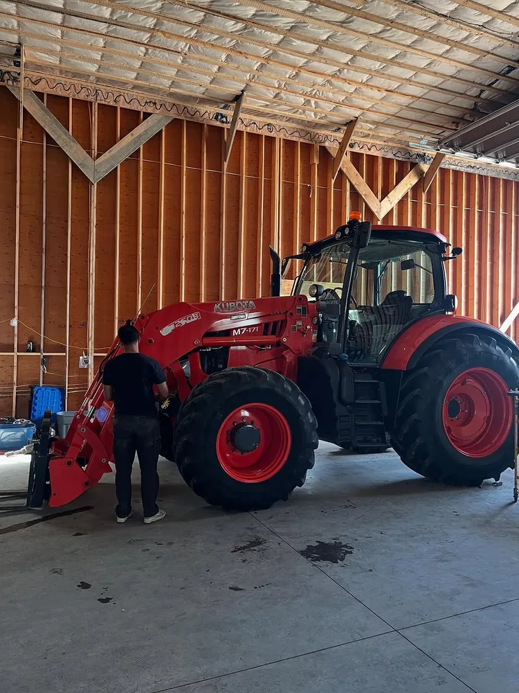 Detailed tractor and heavy equipment